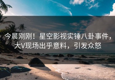 今晨刚刚！星空影视实锤八卦事件，大V现场出乎意料，引发众怒