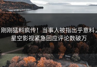 刚刚猛料疯传！当事人被指出乎意料，星空影视紧急回应评论数破万
