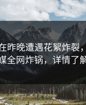 圈内人在昨晚遭遇花絮炸裂，蜜桃传媒全网炸锅，详情了解