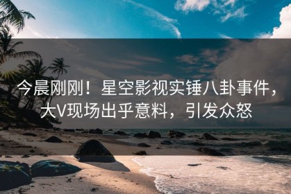 今晨刚刚！星空影视实锤八卦事件，大V现场出乎意料，引发众怒